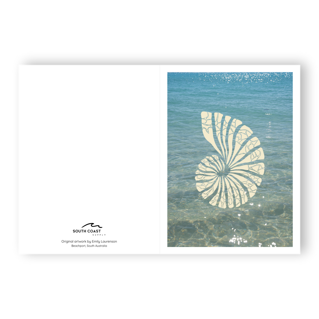 Saltwater Shell - Card (Butter Yellow)