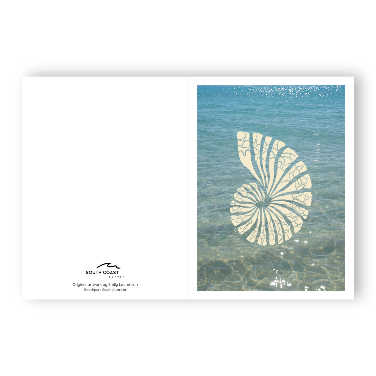 Saltwater Shell - Card (Butter Yellow)