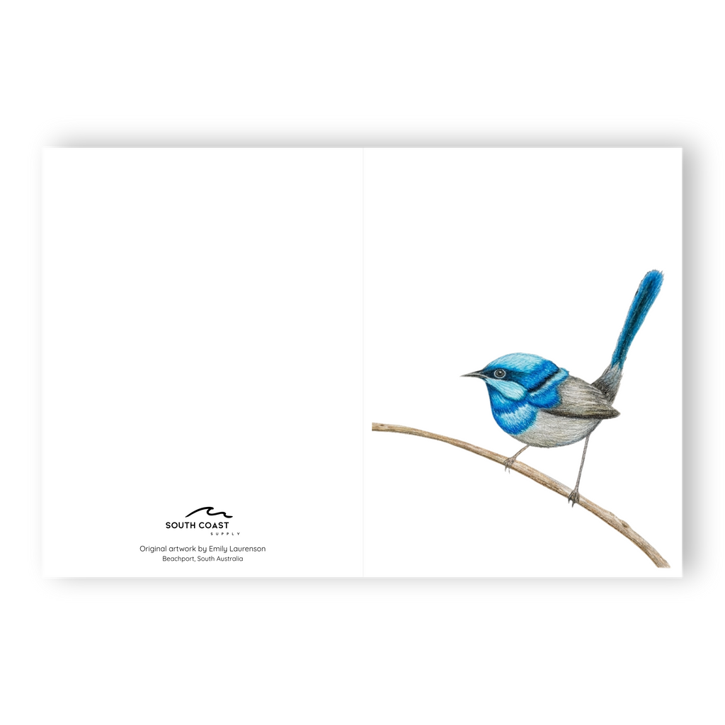 Blue Wren - Card