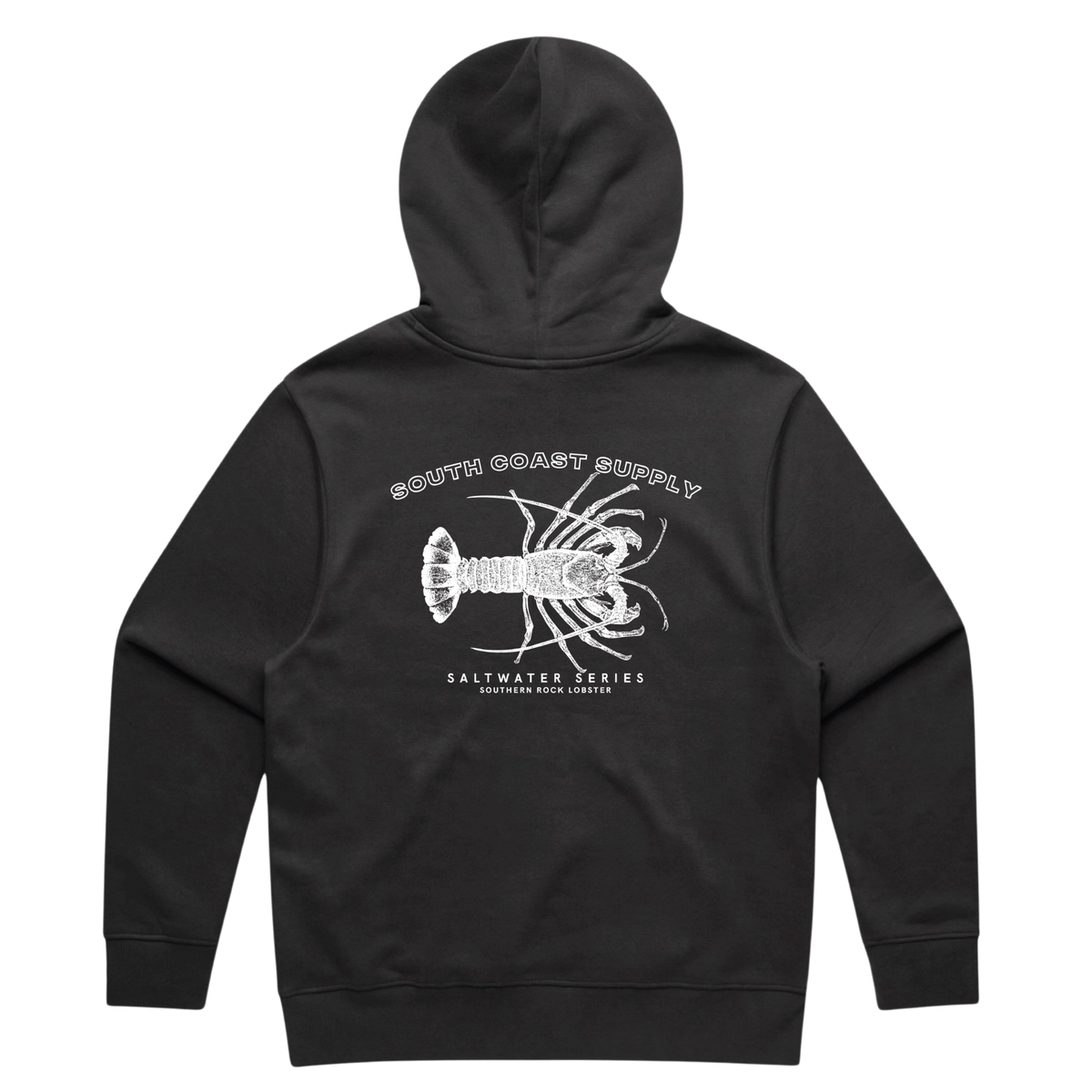 Southern Rock Lobster - Faded Black Anchor Hoodie