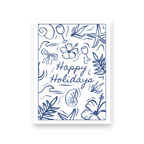 Happy Holidays Blue - Card