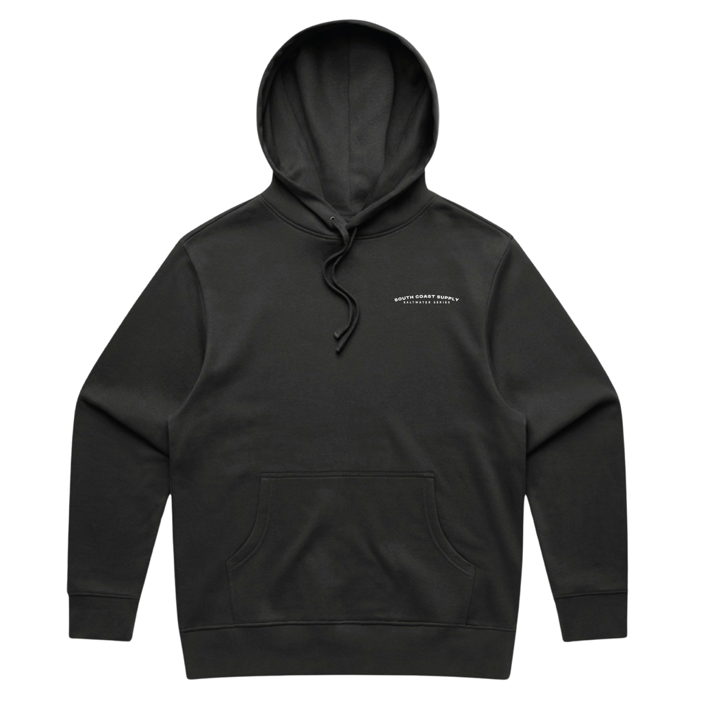 Southern Rock Lobster - Faded Black Anchor Hoodie