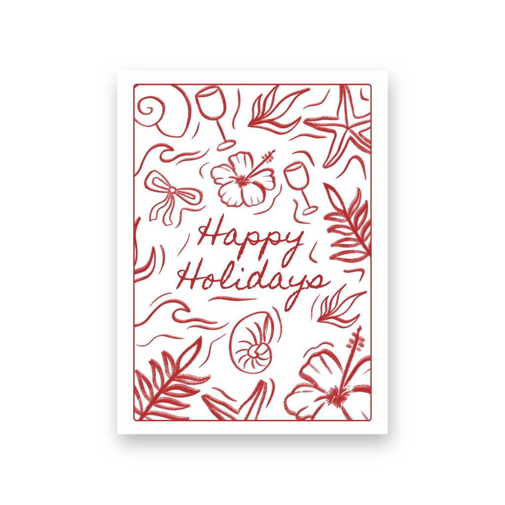 Happy Holidays Red - Card