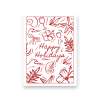 Happy Holidays Red - Card