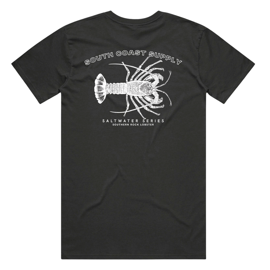 Southern Rock Lobster - Faded Black Tee