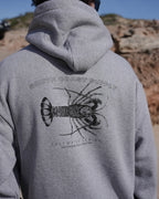 Southern Rock Lobster - Grey Anchor Hoodie